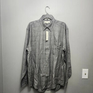 Joseph Abboud men's button-up shirt size large plaid blue